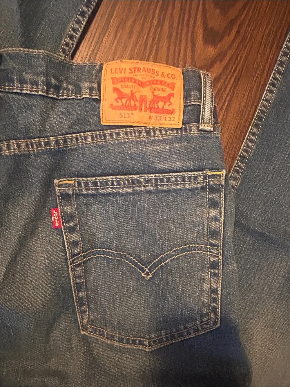 Levi's Men's Blue Straight Fit Jeans 33 x 32